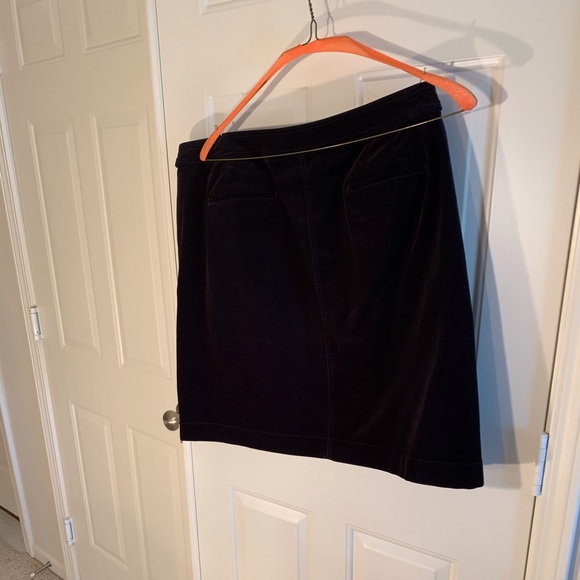 Talbots navy blue corduroy skirt with side poc… - Picture 4 of 6